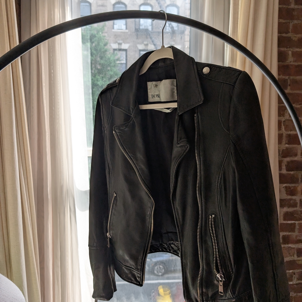 GORGOUS Black REAL Leather Jacket - DOMA Medium